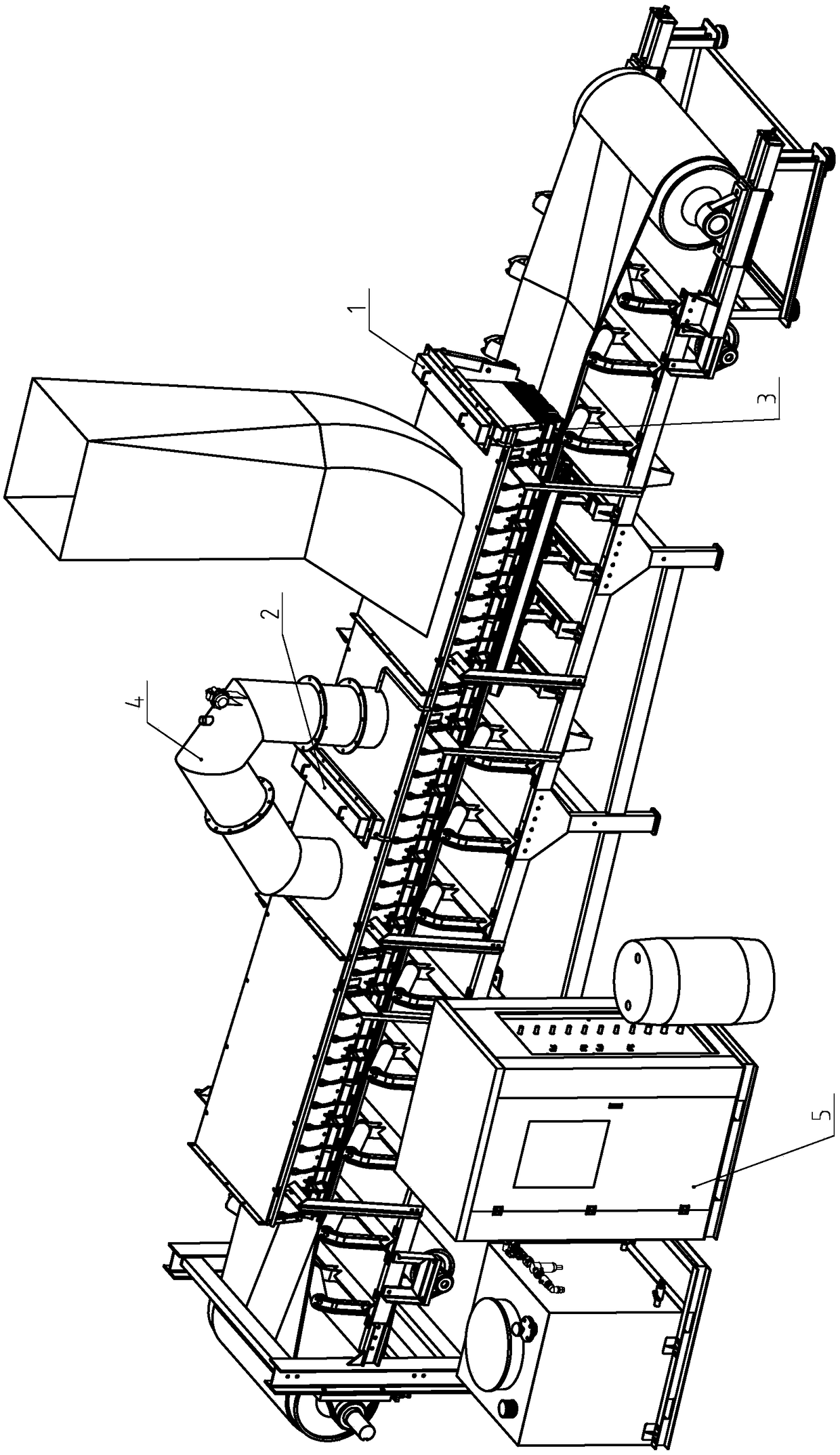 Three-phase foam sealing pressure relief and dust suppression equipment and material transfer equipment including the equipment