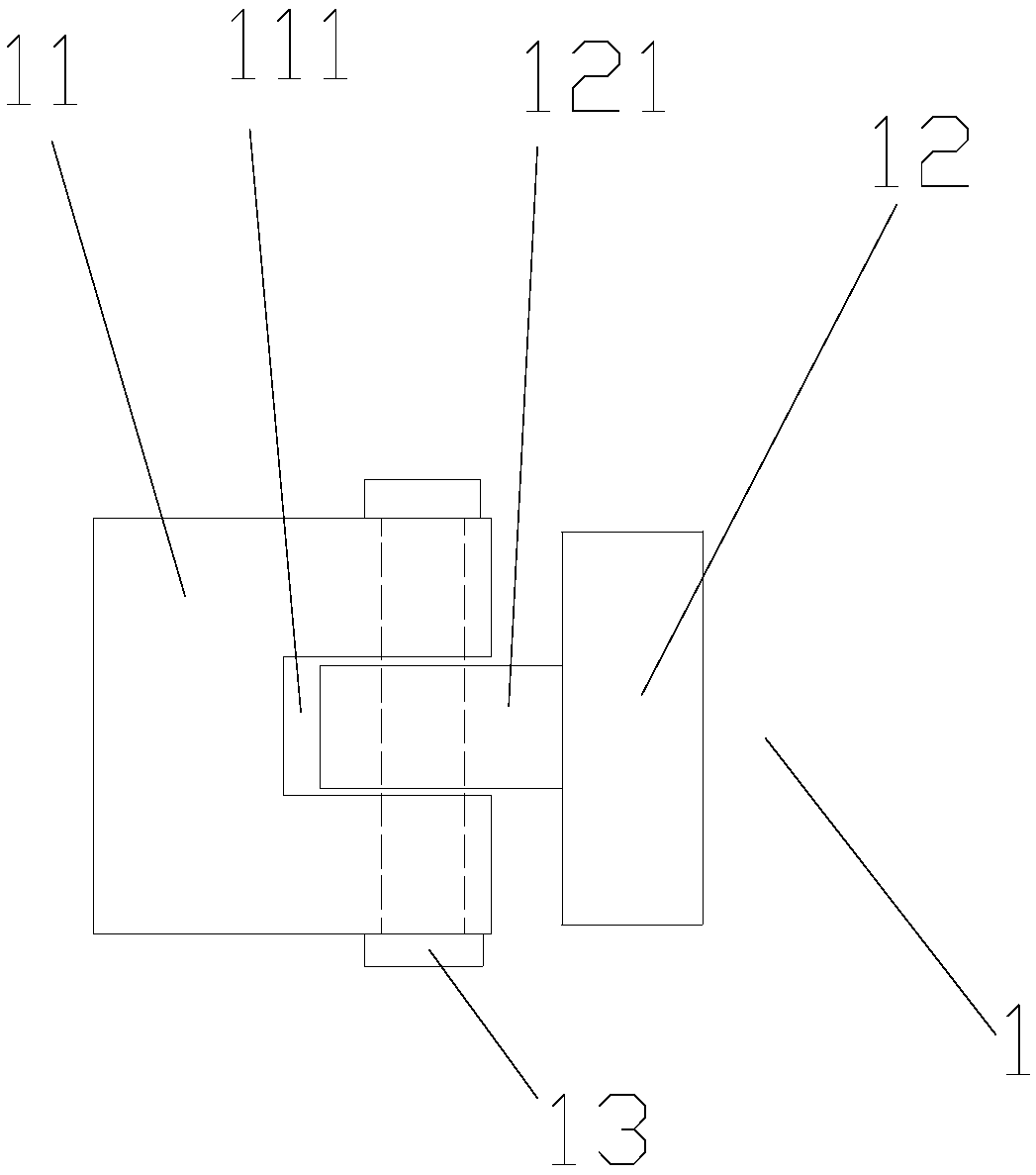 Test object connection device of mechanical fatigue testing machine