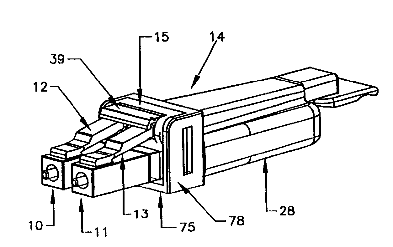 Holder for optical loopback assembly with release mechanism