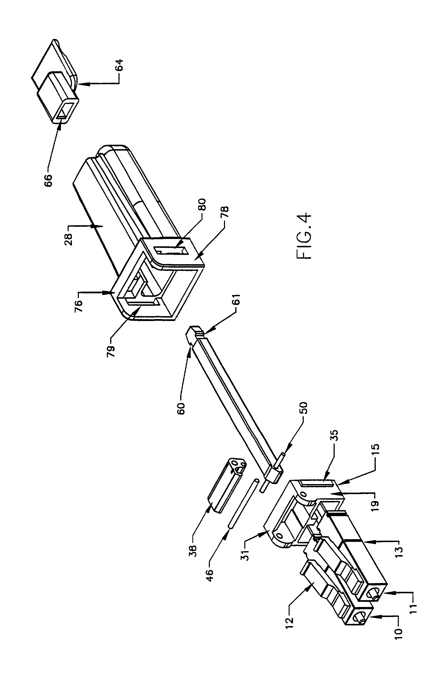 Holder for optical loopback assembly with release mechanism