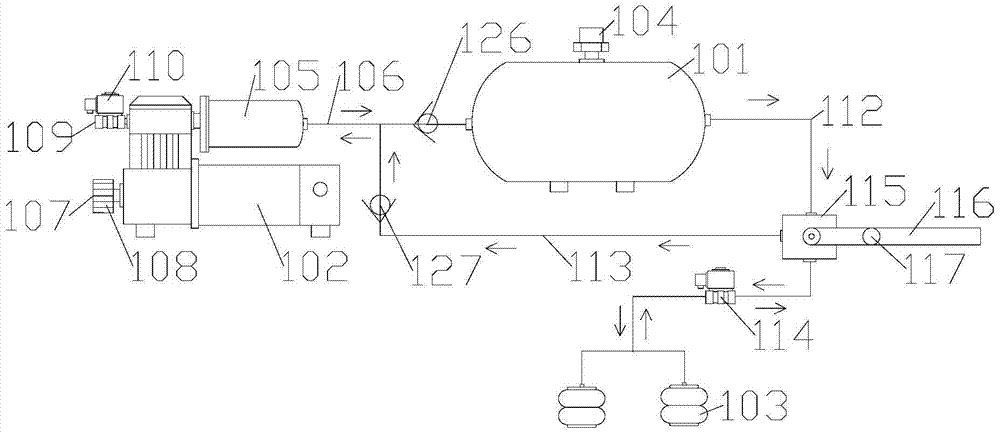 Air suspension control system and air suspension control method