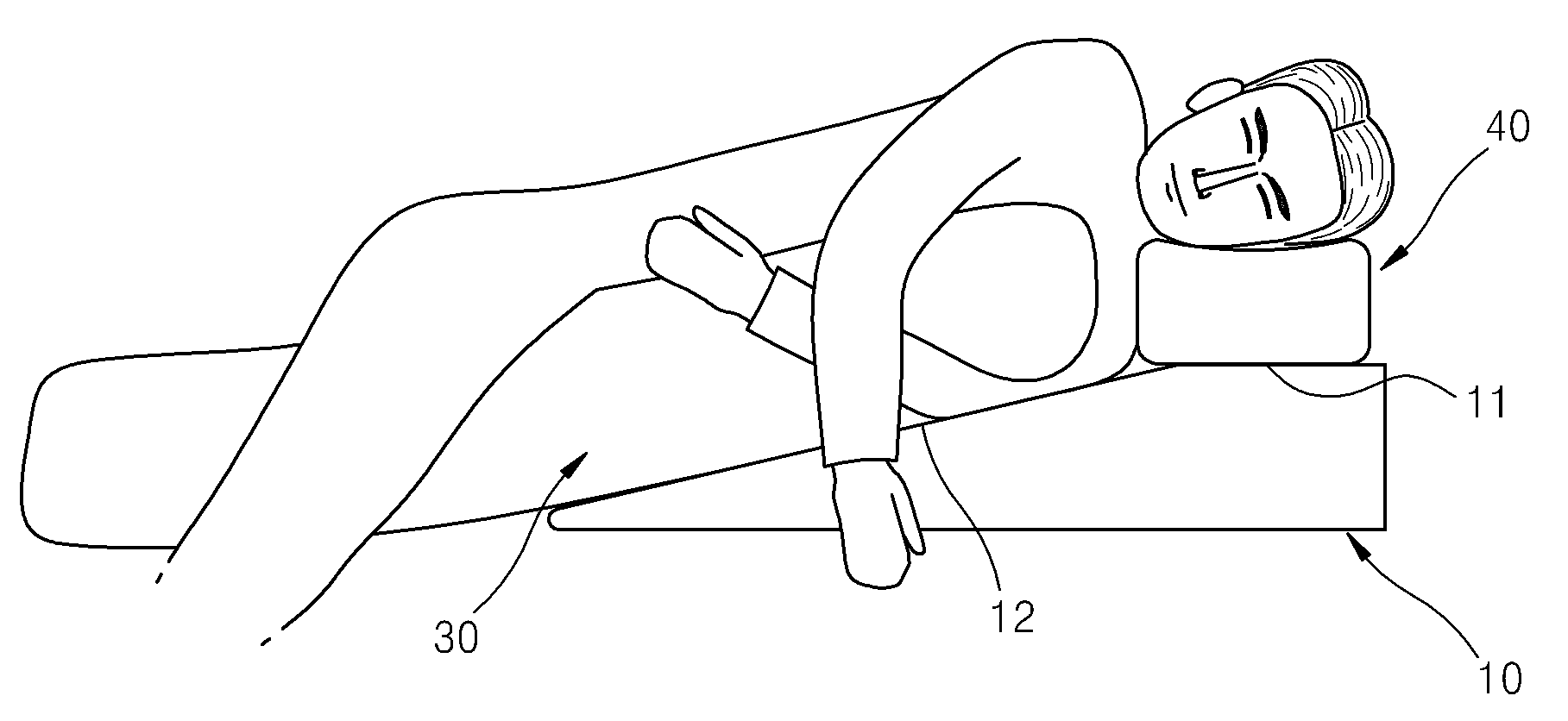 Sleeping posture supporting apparatus