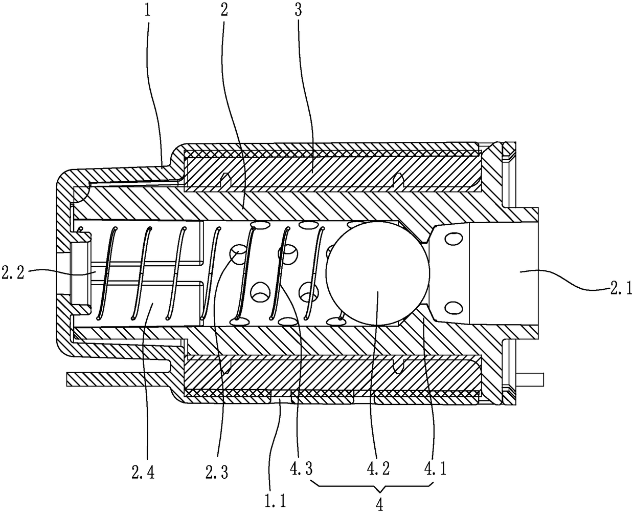 Fine separation module of oil-gas separator
