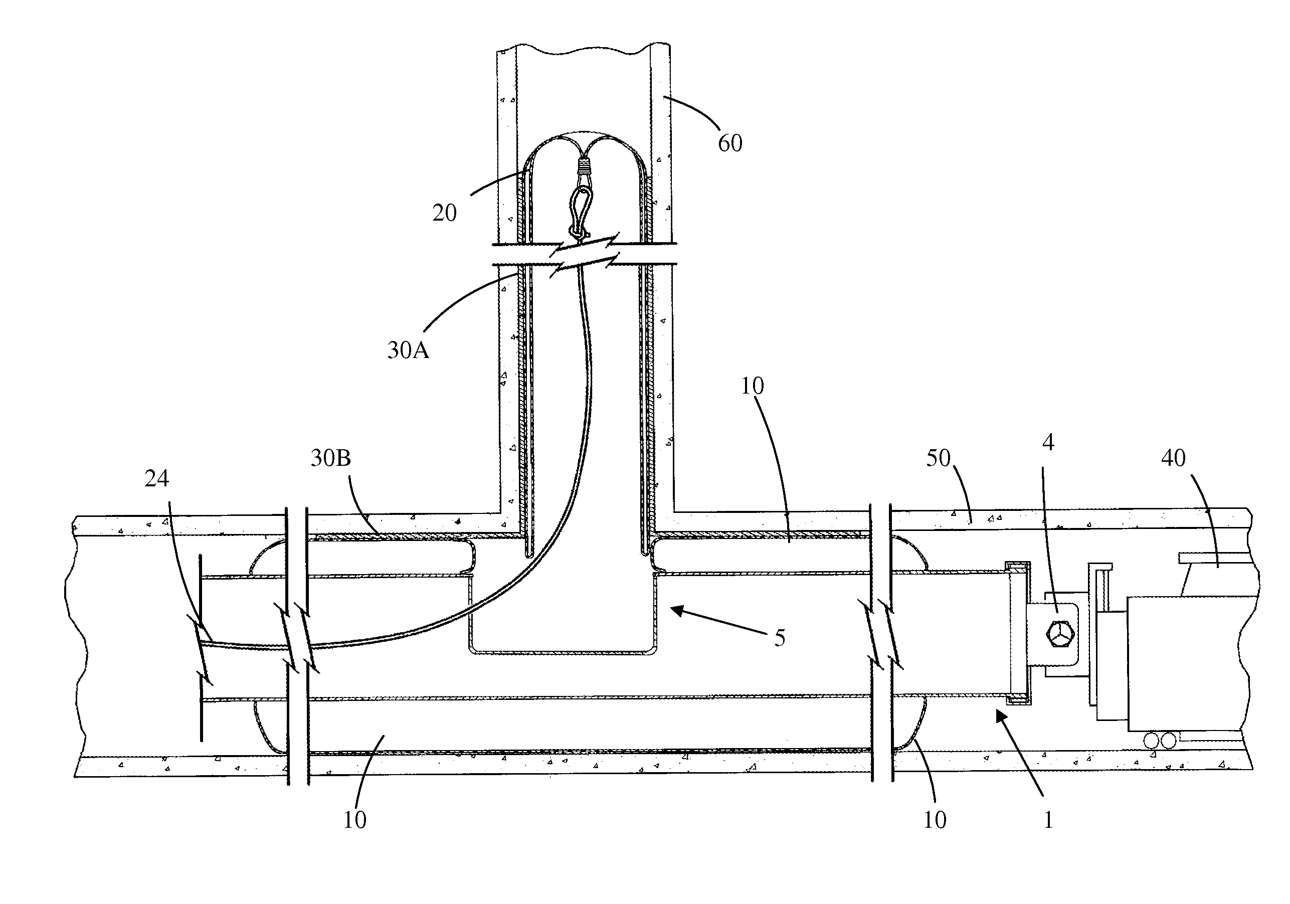Method and device for repairing piping