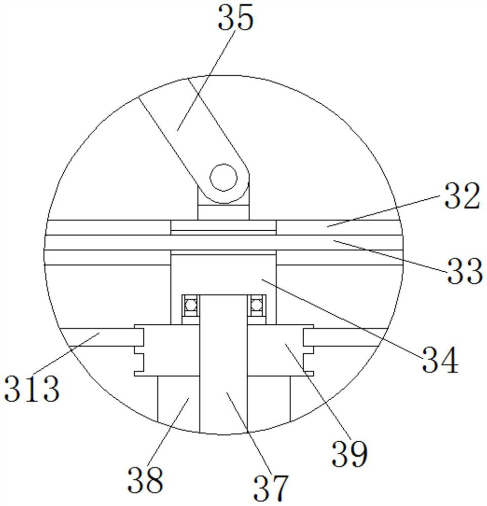 Swinging type raisin surface cleaning device with power rotation function
