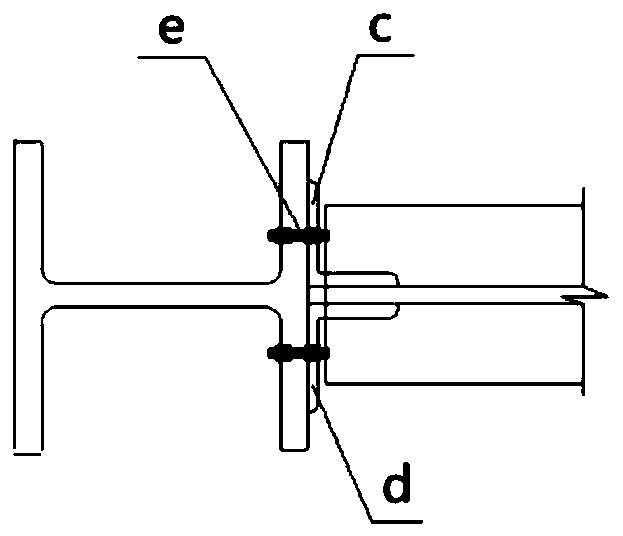 A beam-column hinged joint