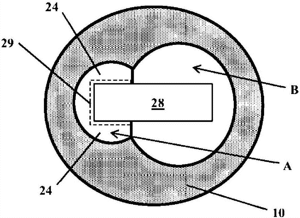 Slotted battery cavity for multiple cell sizes