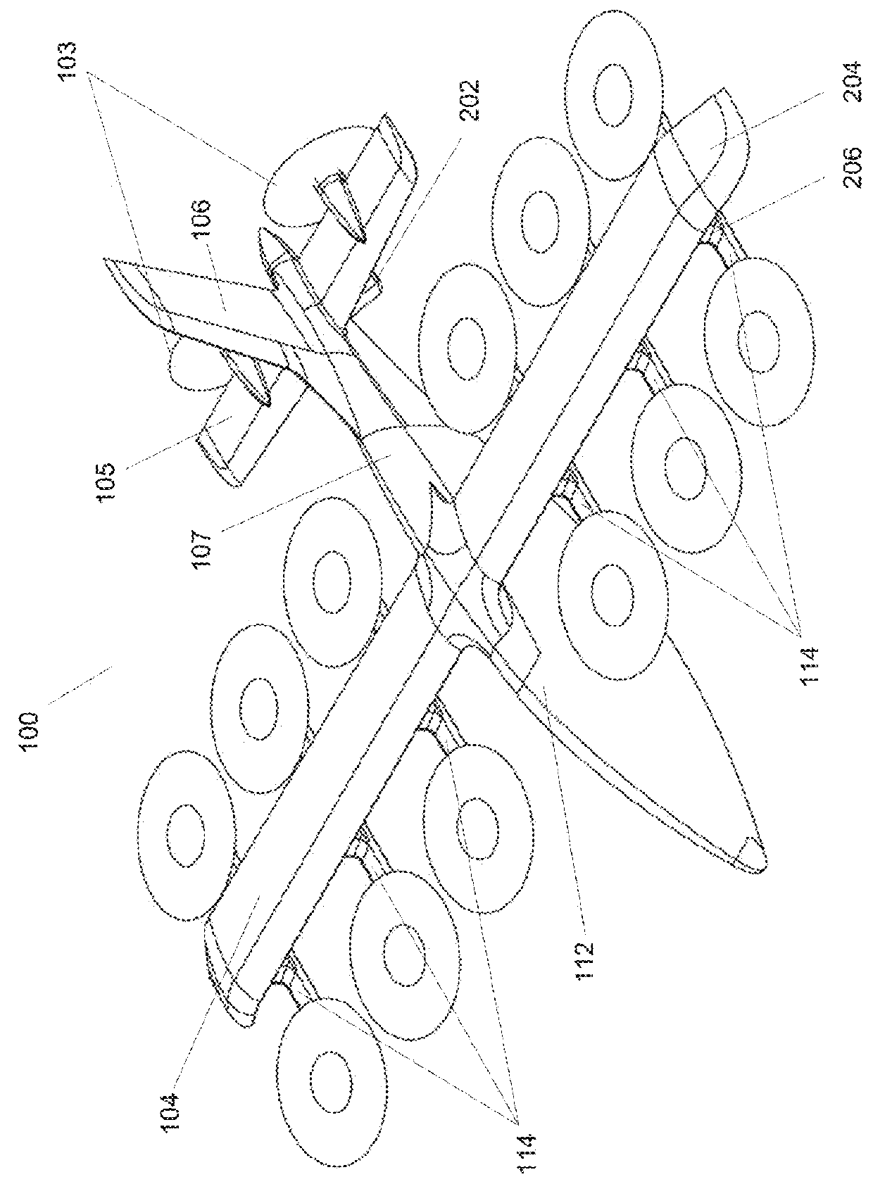 Ventilated rotor mounting boom for personal aircraft