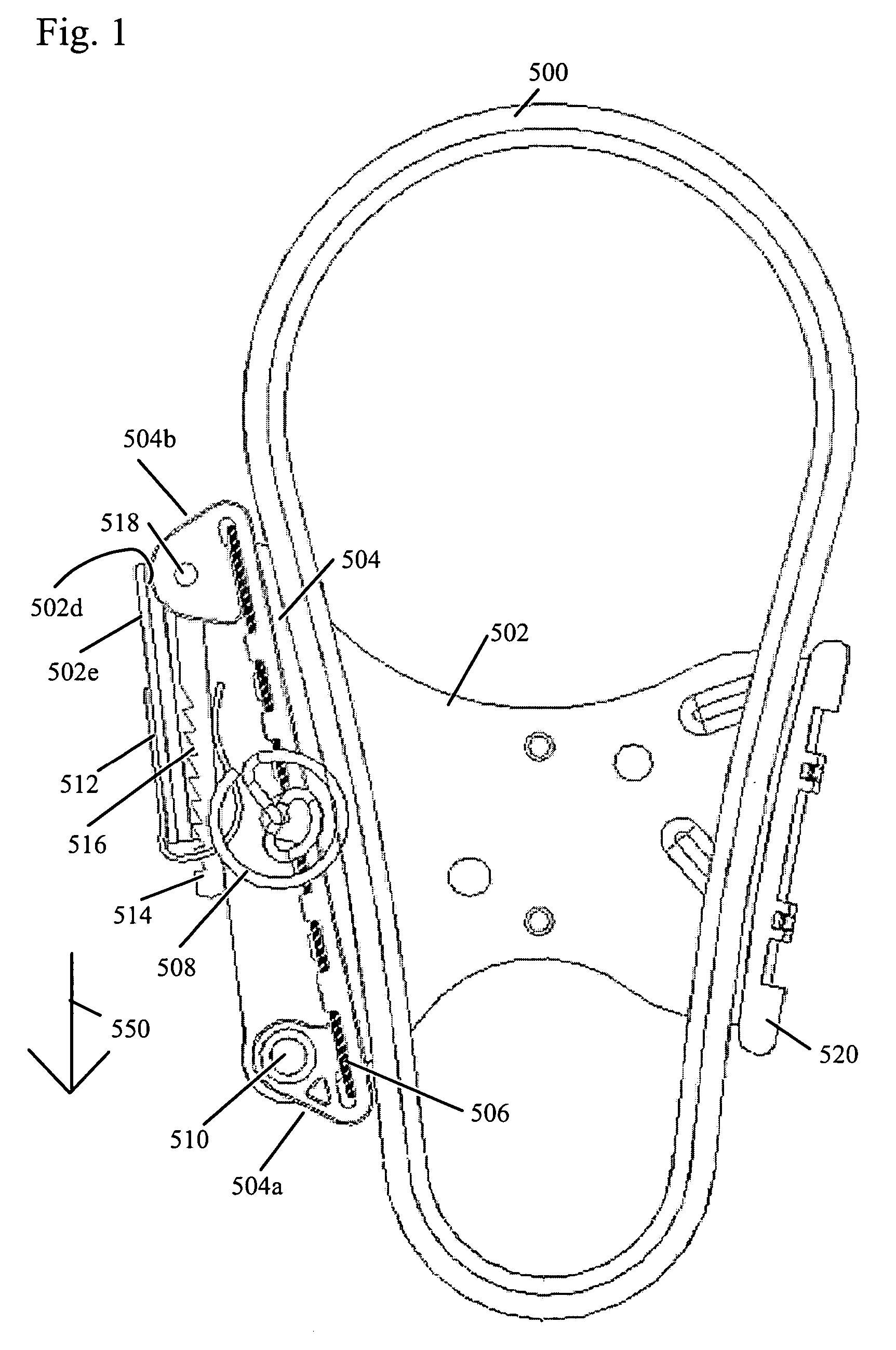 Mechanical chain tensioner with ratcheting device
