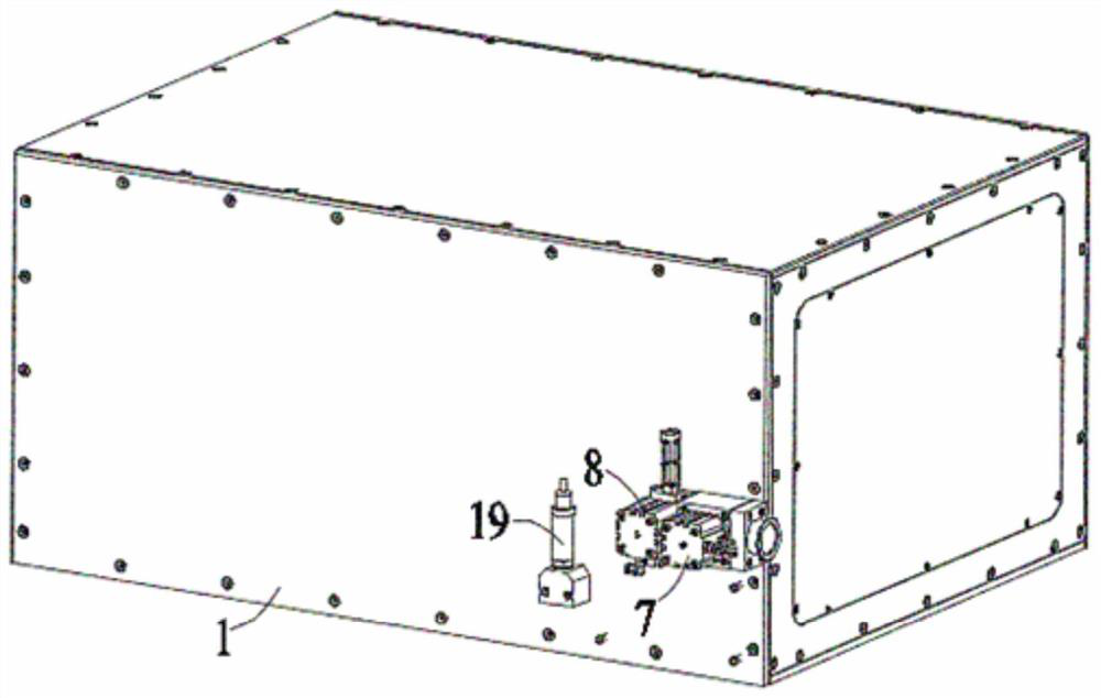 Gas suction device for vacuum cavity