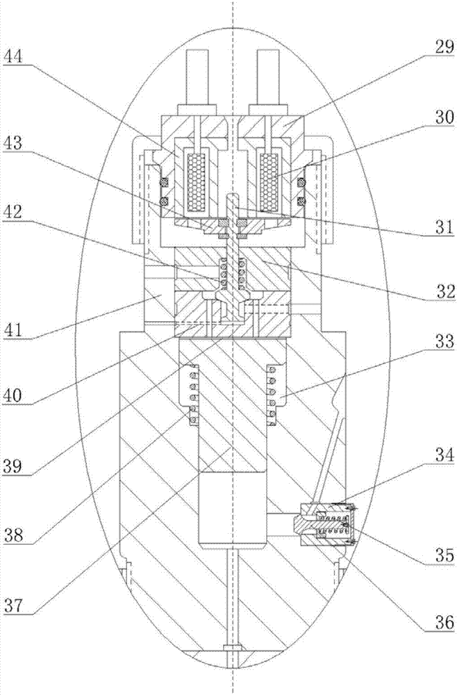 Combined pressurized double-pressure electric gas injection device