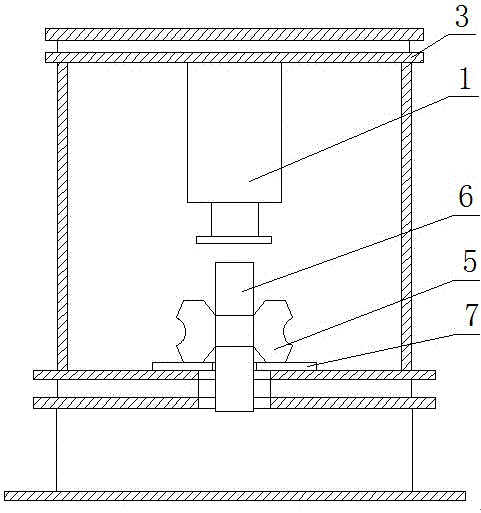 Roller dismounting device for sizing mill and dismounting method