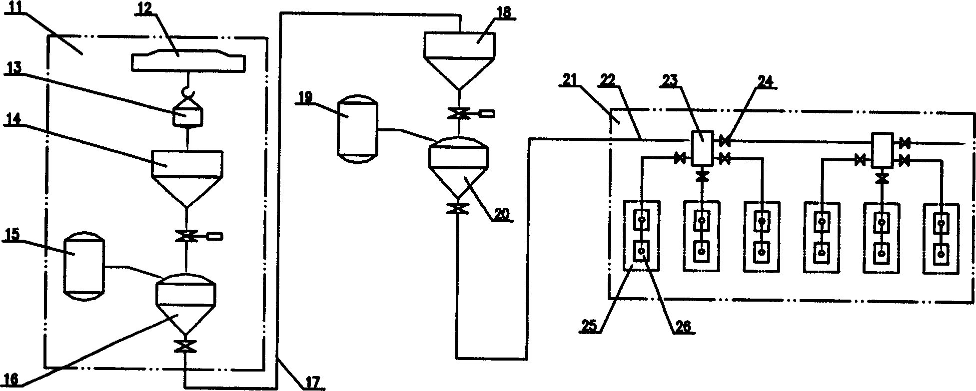 Charging method of adding aluminium fluoride into electrolytic bath fluoride salt material box and its charging device