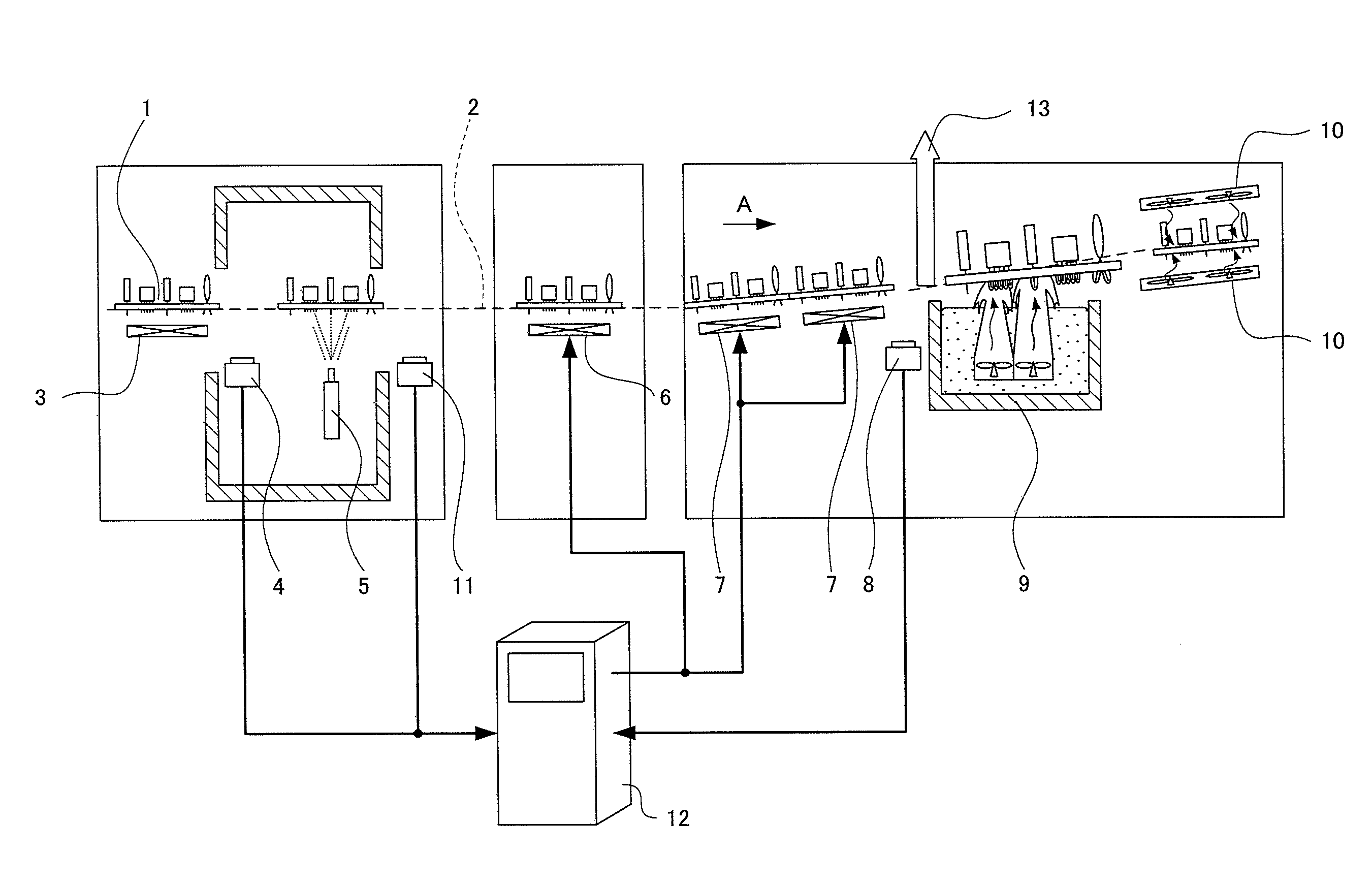 Flow soldering apparatus and flow soldering method