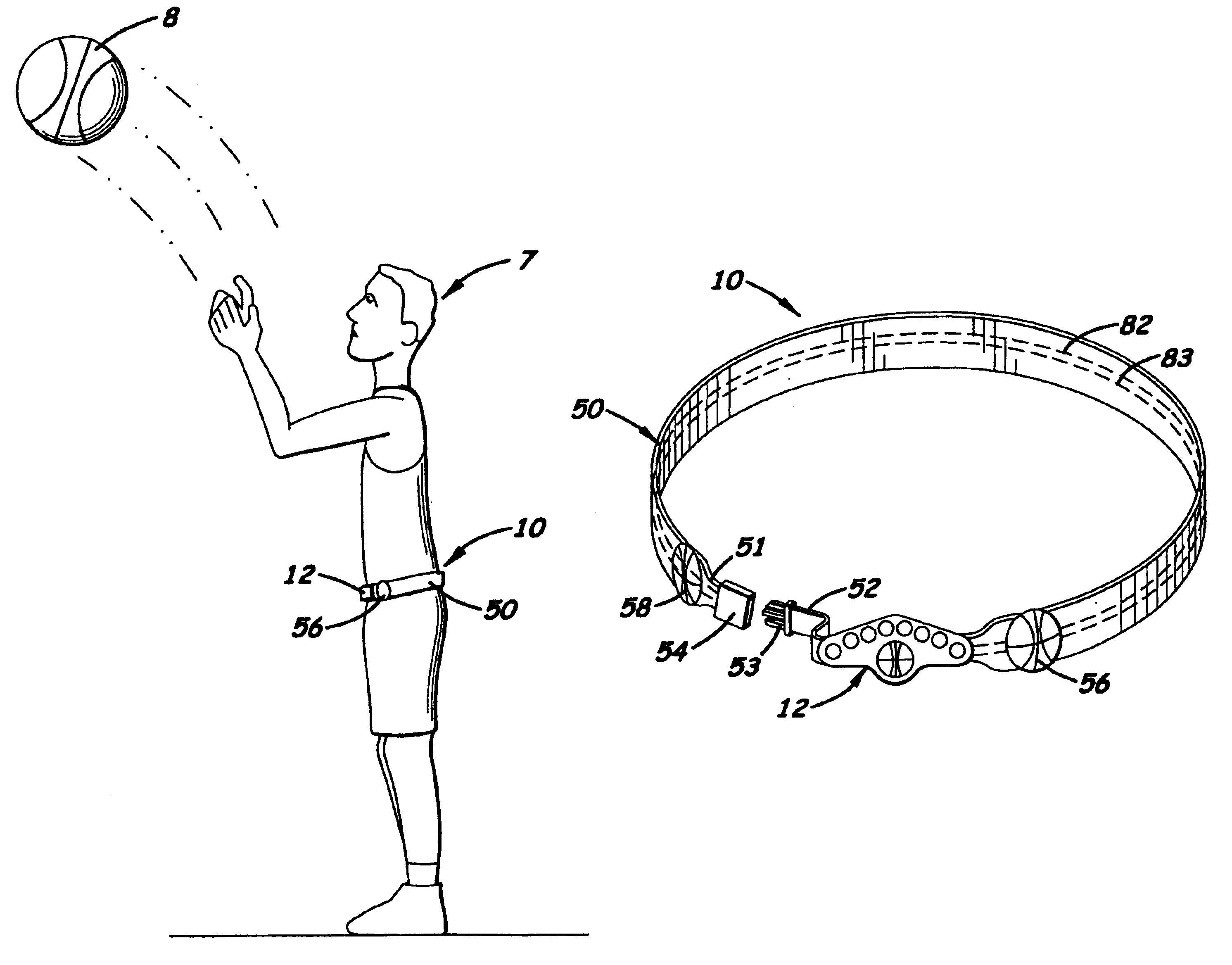 Basketball training and game device