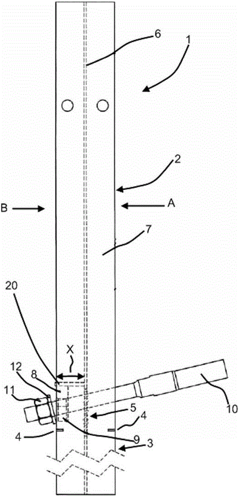 Method for releasing anchor cable from terminal post in cable barrier