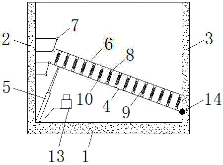 Test method for bedding landslide in mining