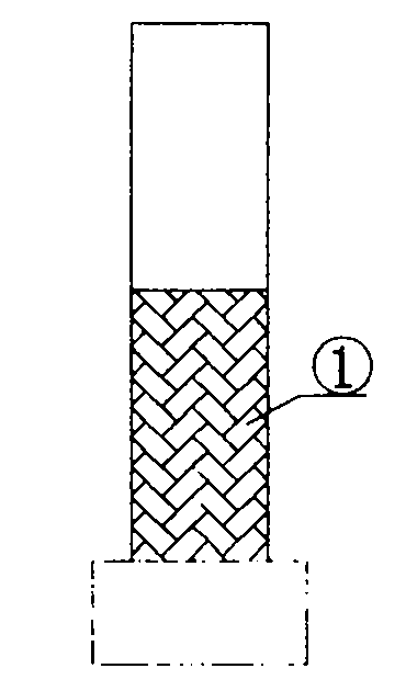 Method for realizing seismic reinforcement of pier by the aid of carbon fibers