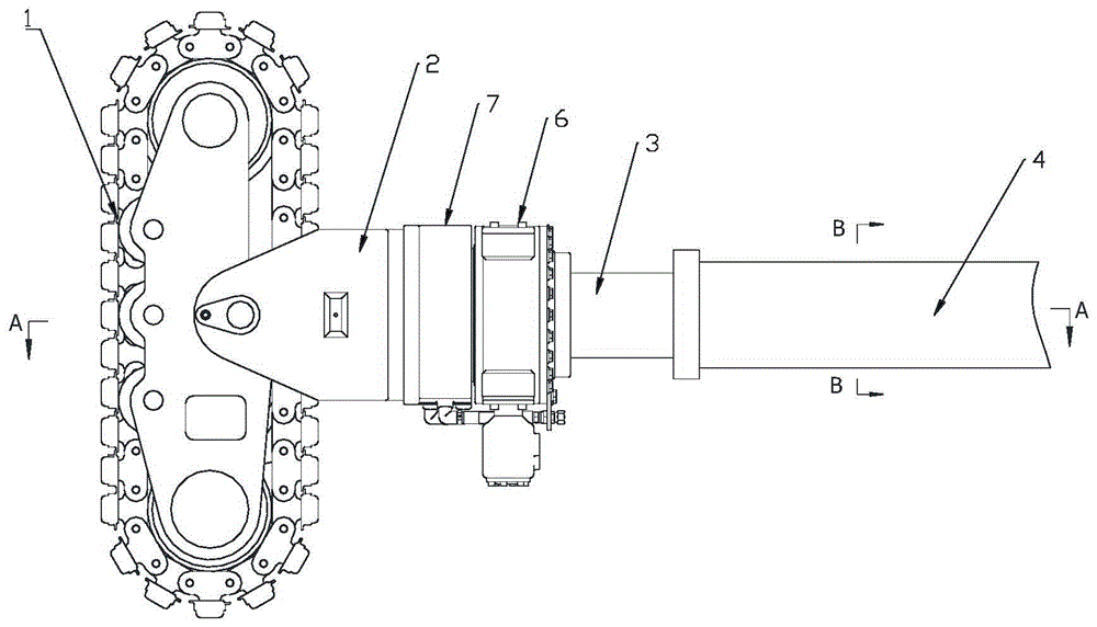 A paver traveling steering support device