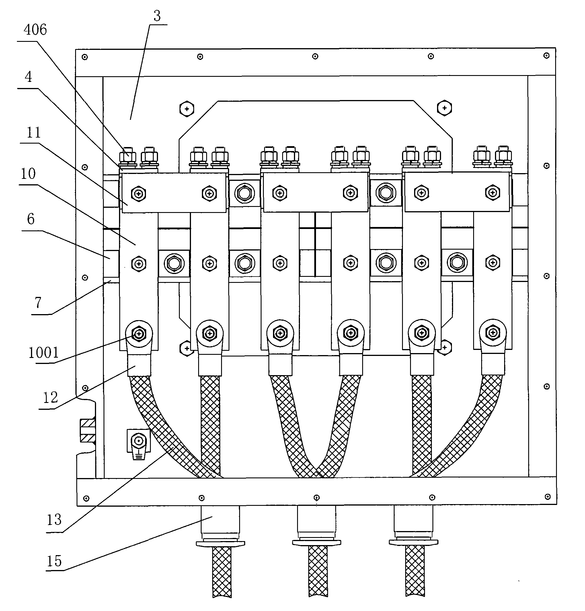 Wiring device of low-pressure high-power motor