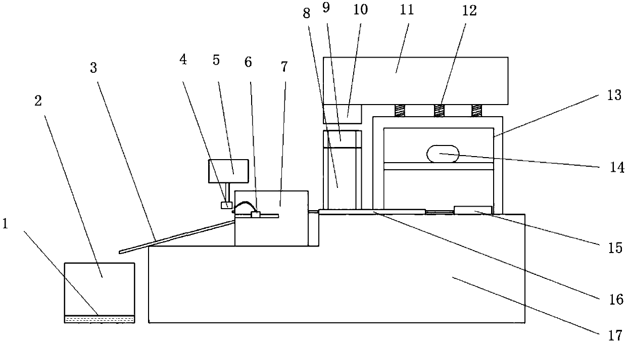 Steel bar grinding and washing device assembly