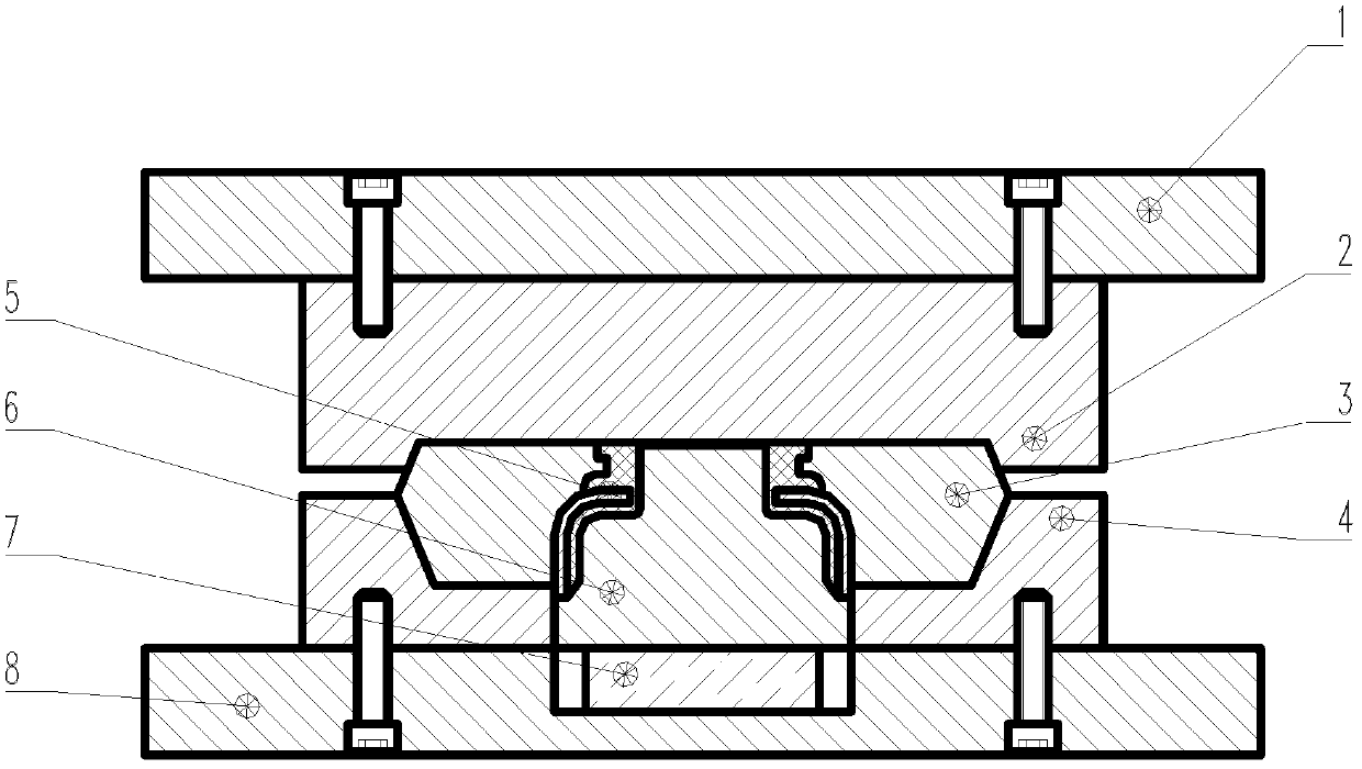 Rubber mould self-adaptive regulator for producing rubber product with metal frame