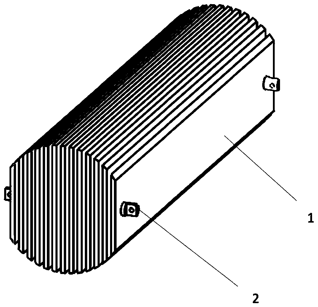 Radioactive source for stably releasing 220Rn and radiation device including radioactive source