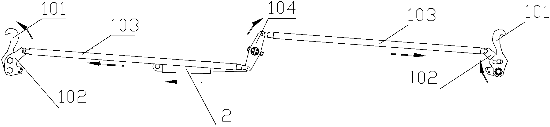 Airplane cargo bridge door locking mechanism