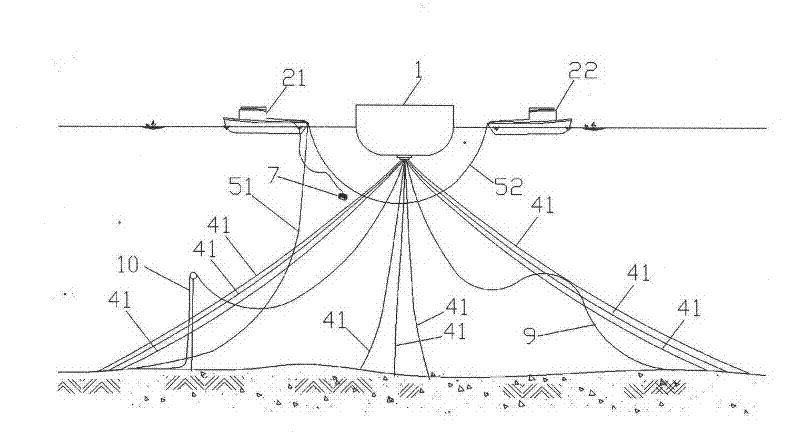 Laying process of subsea pipeline crossing floating production and storage device system