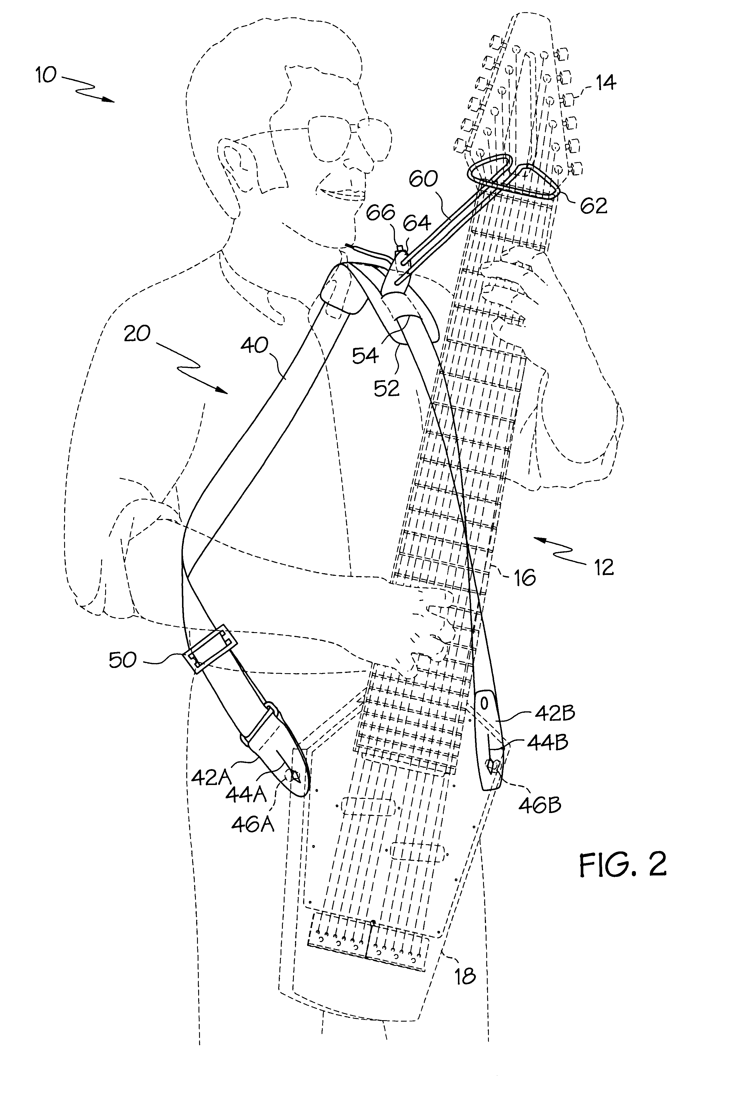 Method and strap support assembly for holding musical instrument in upright position