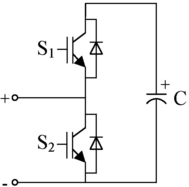 MMC sub-module with direct-current short-circuit fault self-removing function