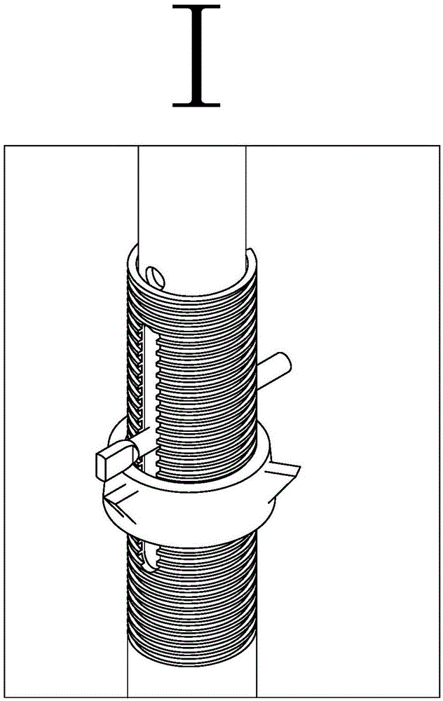 Independent support rod with single-side rotary shaft and foldable triangular support part