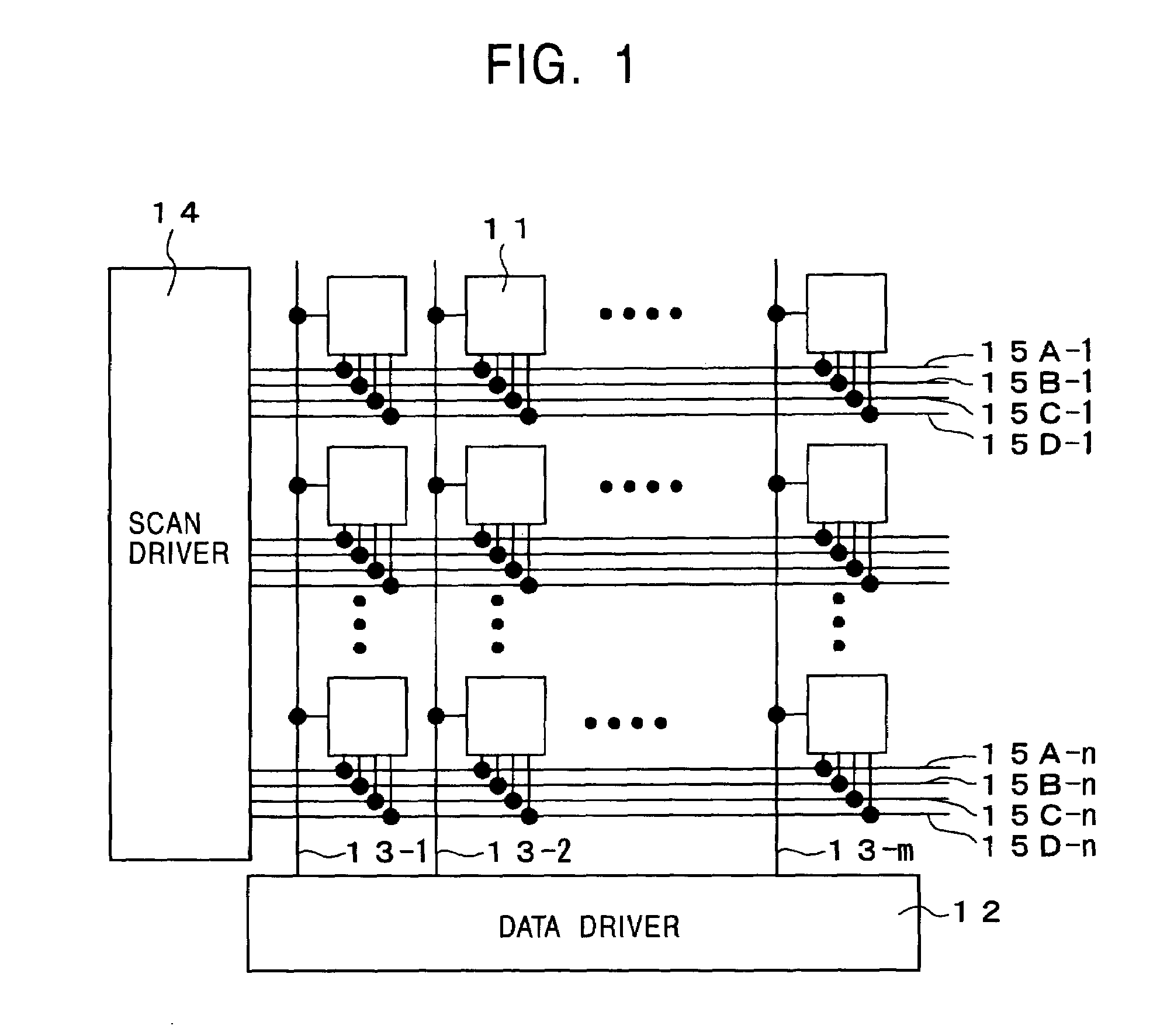 Active-matrix display device and method of driving the same