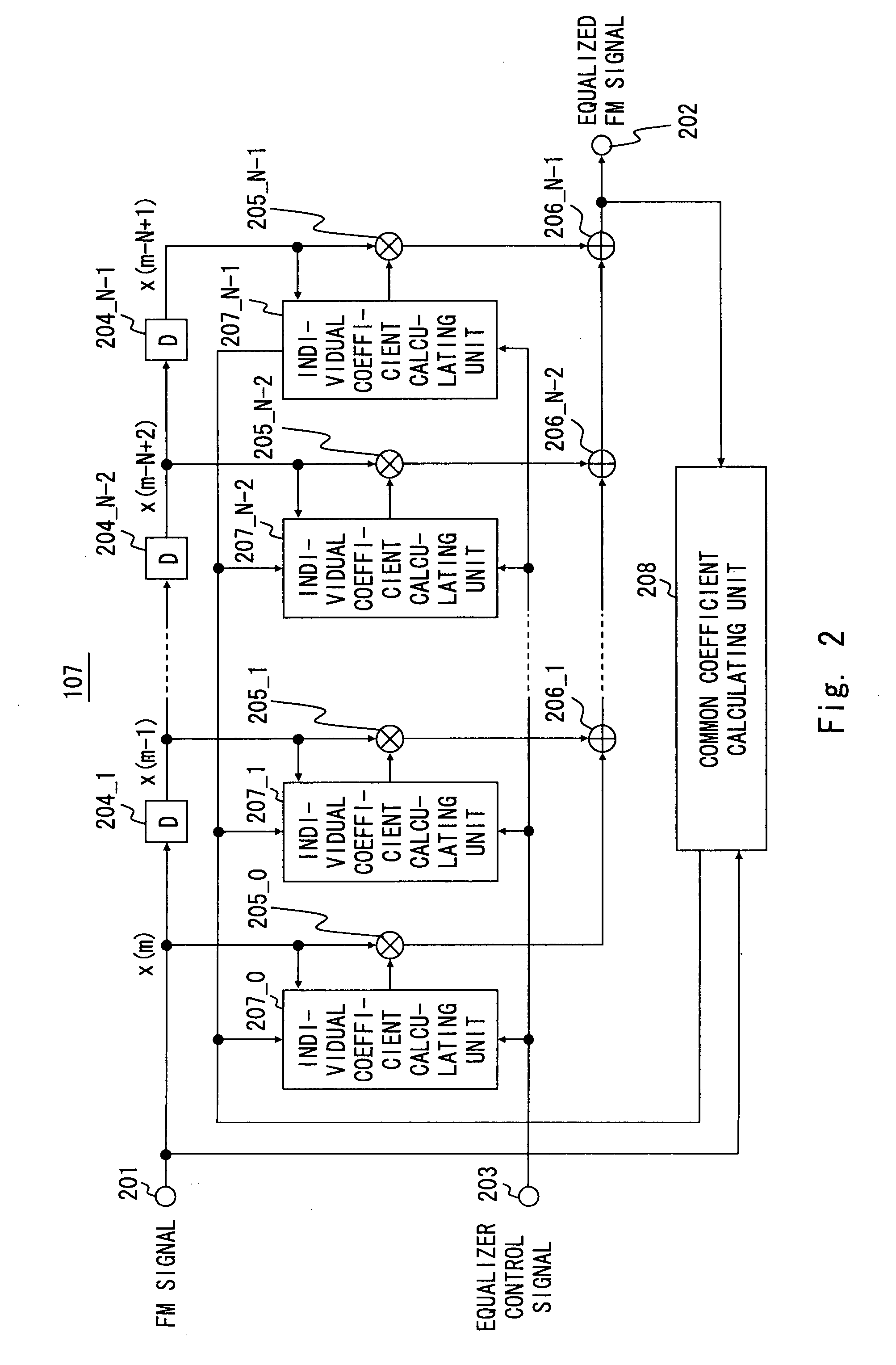 Adaptive equalizer with function of stopping adaptive equalization processing and receiver