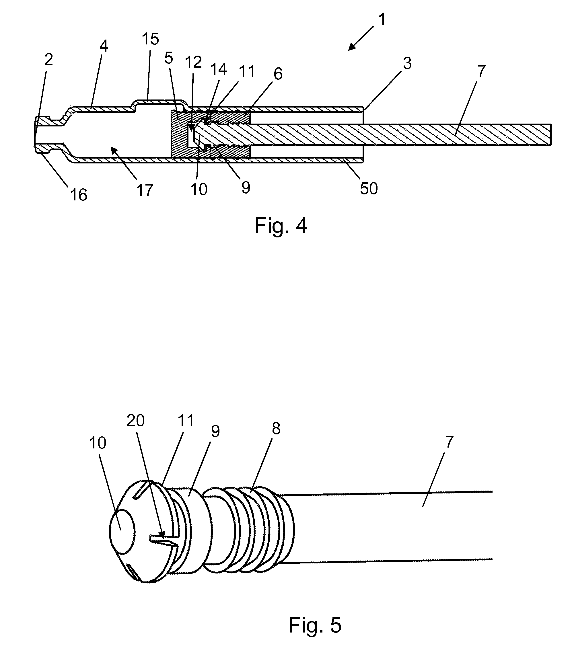Mixing device with piston coupling arrangement