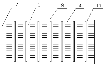 A noise-reducing wallboard on both sides of an urban highway