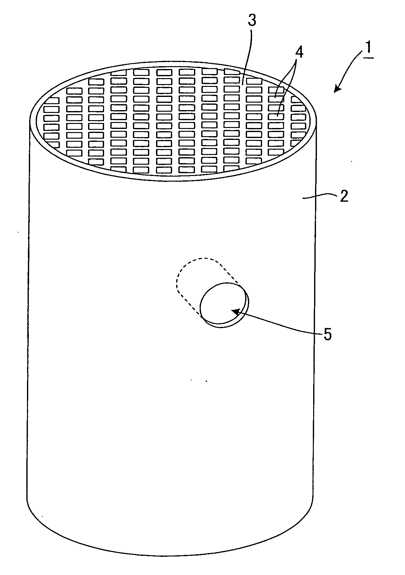 Method of producing perforated honyecomb structure body