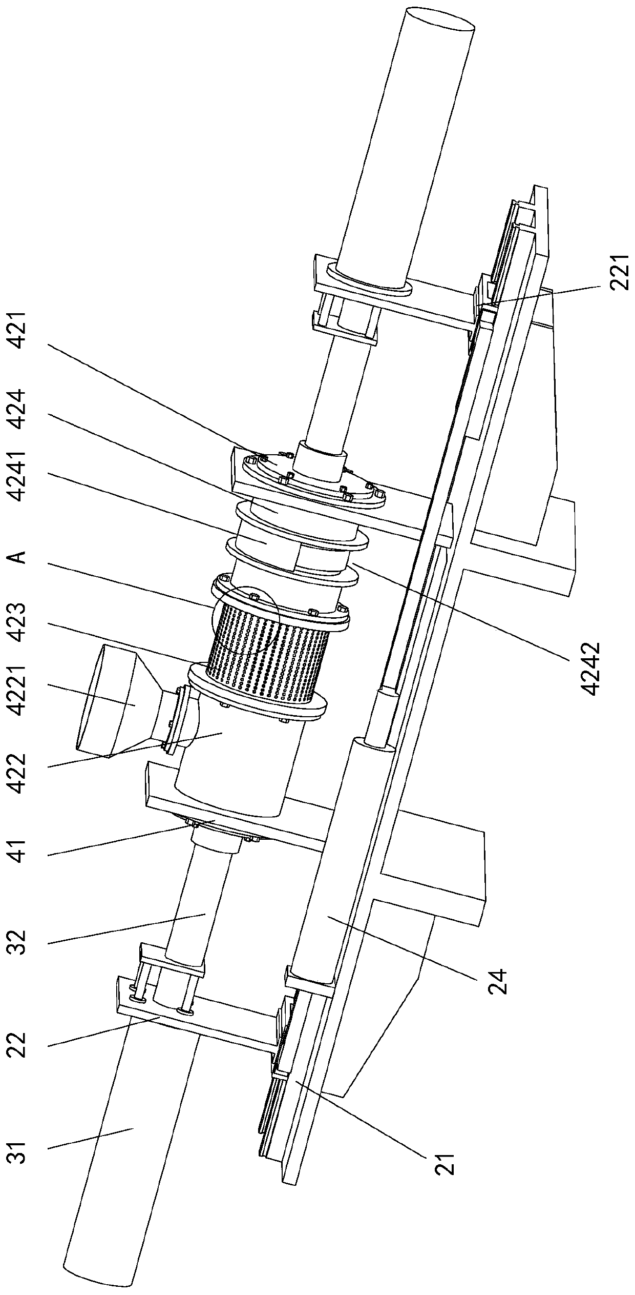 Soybean oil squeezing processing treatment equipment