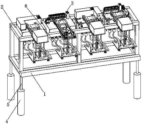 Mobile feeding mechanism used for injection molding machine and working method thereof