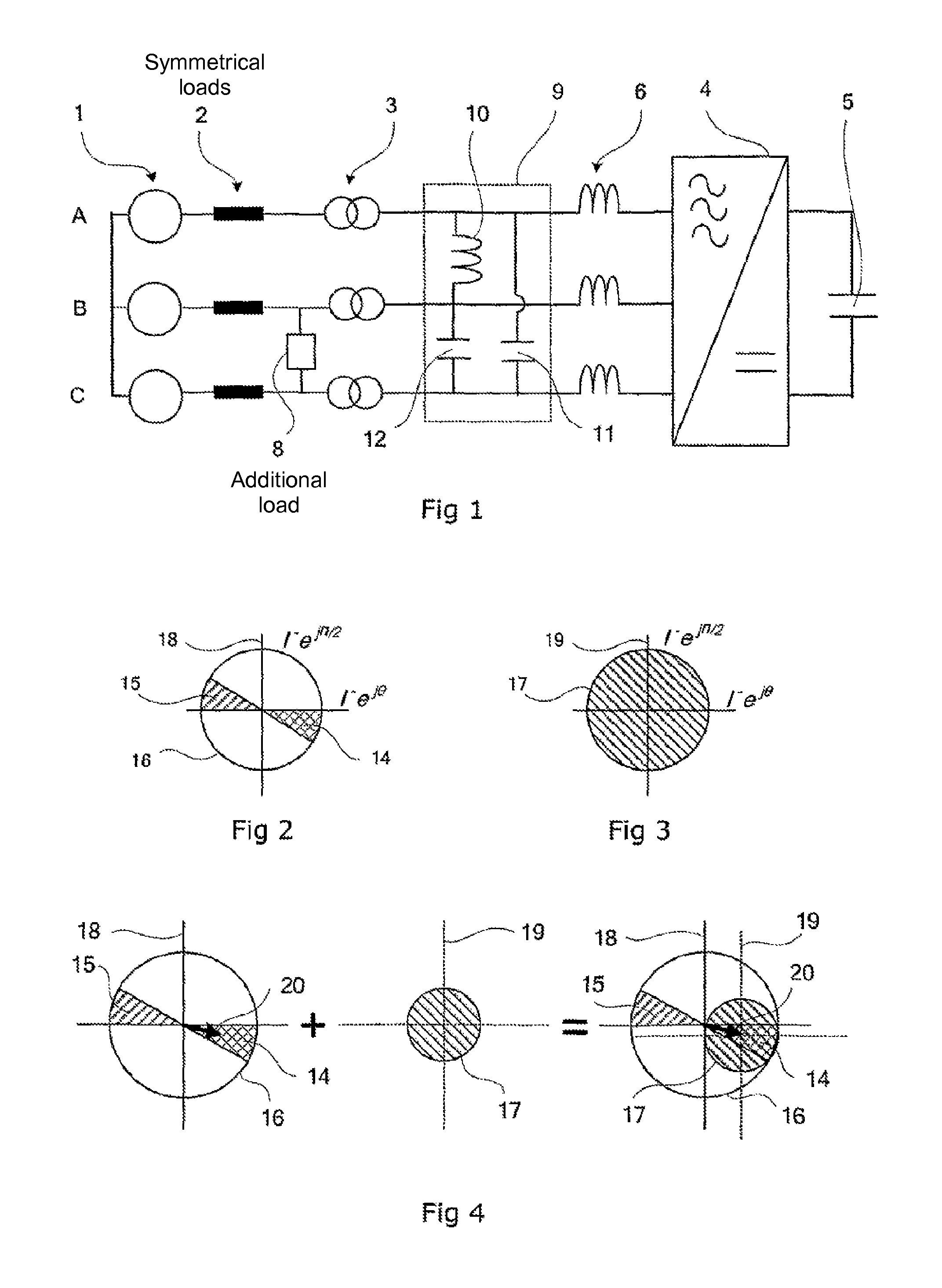 Device for balancing a transmission network