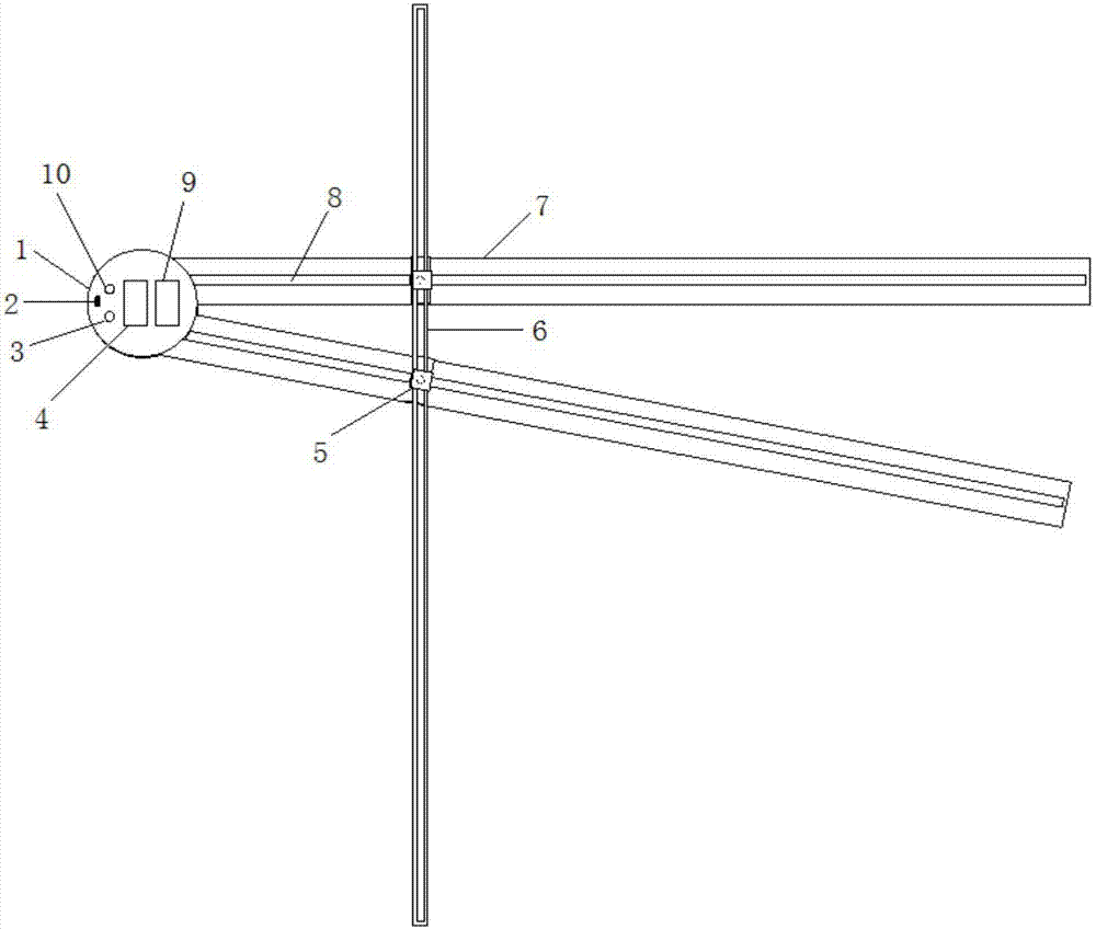 Portable type tree diameter at breast height (DBH) measuring device and measuring method