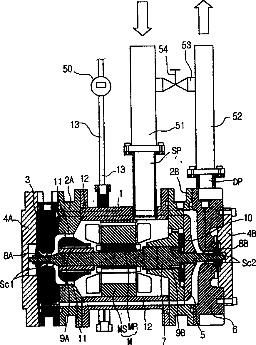 Structure for preventing centrifugal compressor from reverse rotation
