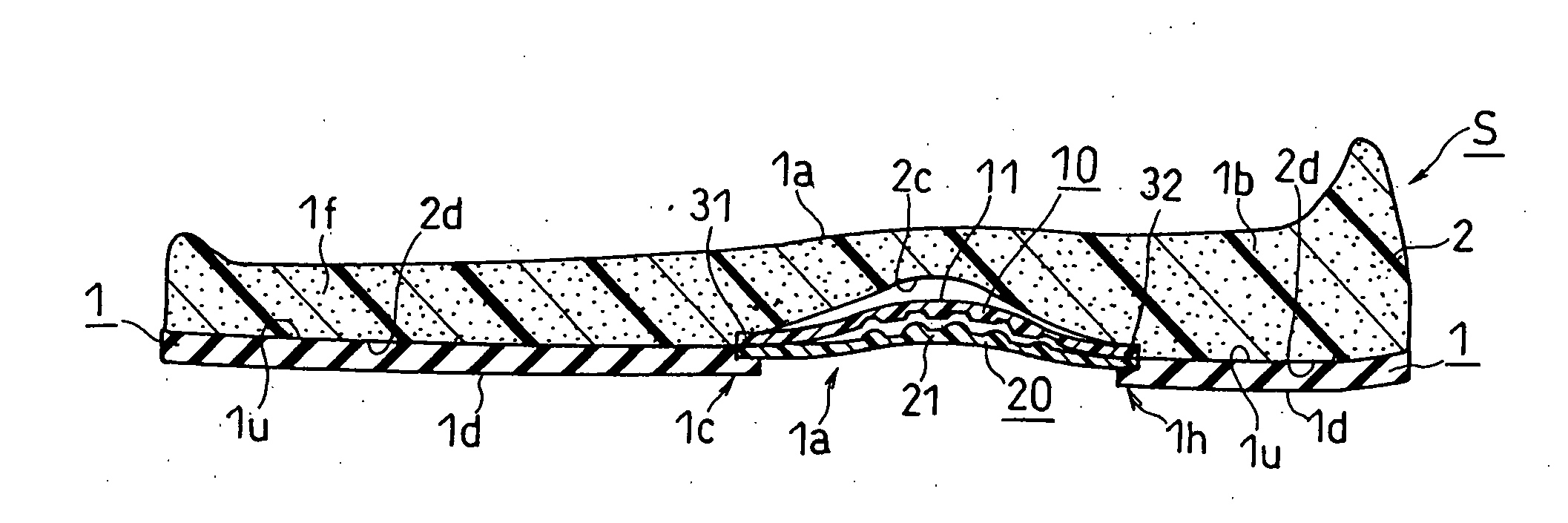 Shoe Sole with Reinforcement Structure