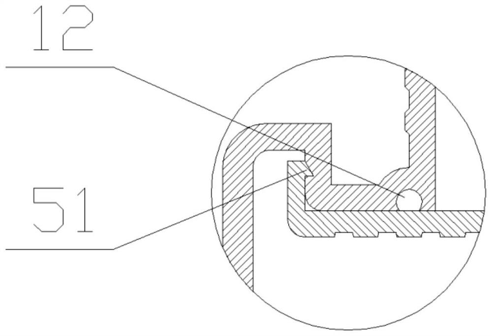 Direct heat dissipation type high-strength U-shaped bus duct