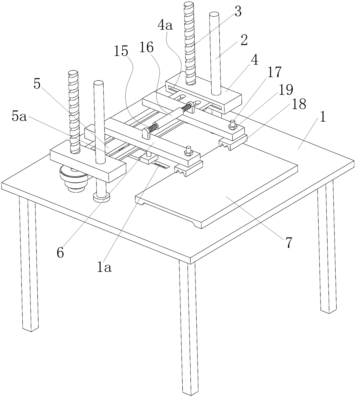 Fixing device for three-way valve machining