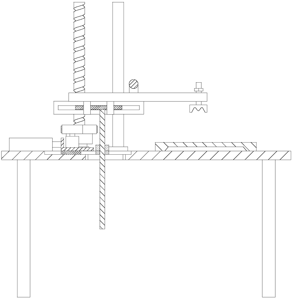 Fixing device for three-way valve machining