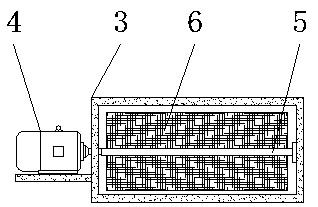Medical sewage treatment and impurity separation device