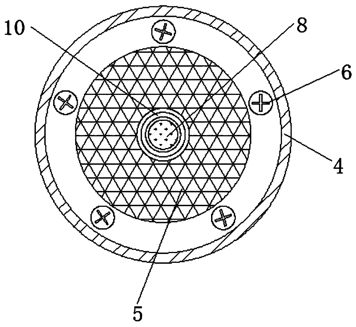 Tea leaf processing device with screening function