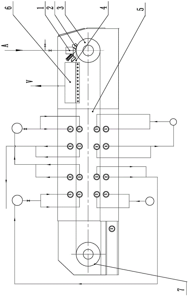 Vacuum high-temperature defoaming method and device for polyamic acid resin salivation film