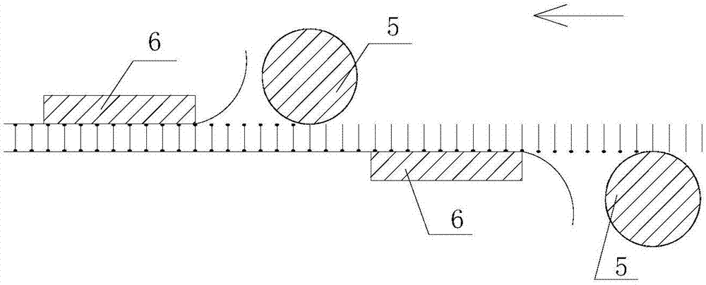 Honeycomb paperboard gluing method and device